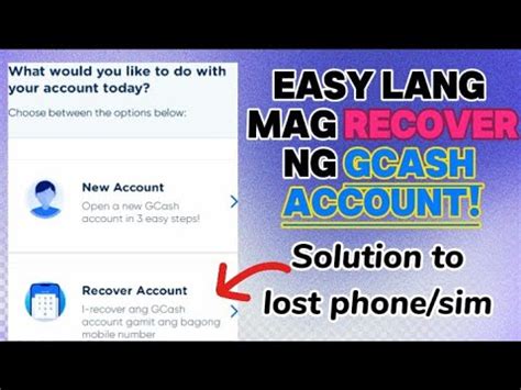 how to recover gcash account without sim|How to recover your gcash account, kung nasira na ang sim.